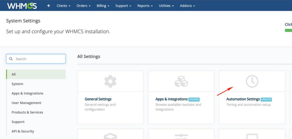 Domain Name API WHMCS Admin Panel View 4