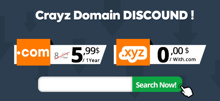 Register .COM Domain for 5,99$