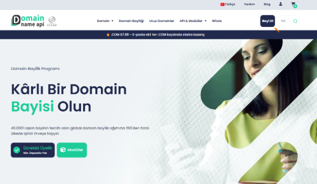 Domain Name API&rsquo;de Hesap Oluşturma