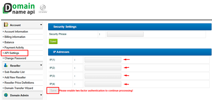 How to Update Allowed IP List?