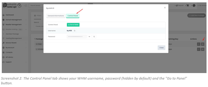 Getting Started with Your Reseller Package: How to Access the WHM Control Panel