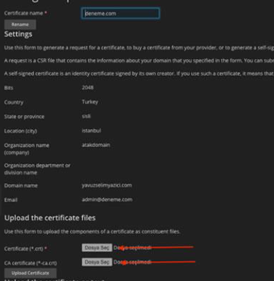 Installer un certificat SSL dans Plesk Panel